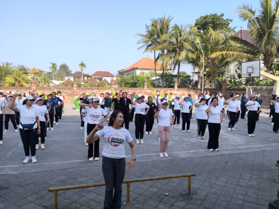 Ketua TP PKK Badung Ikuti Ayo Sehat Bersama