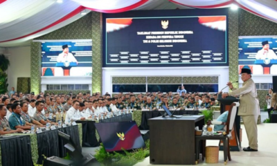 Presiden Prabowo Sampaikan Taklimat kepada Perwira Tinggi TNI-Polri