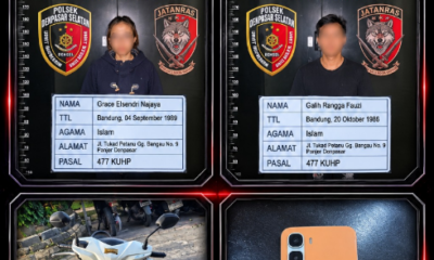 Dua Terduga Pelaku Pencurian HP Diamankan Polisi