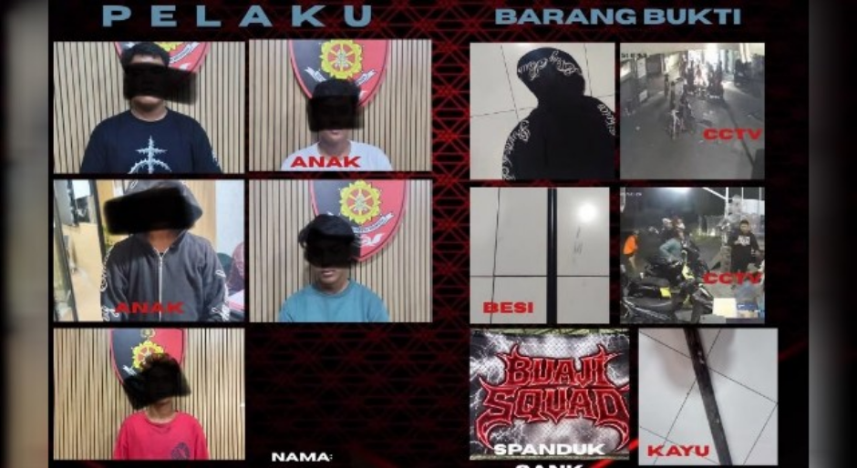 Polda Bali Amankan Lima Terduga Pelaku Pengeroyokan