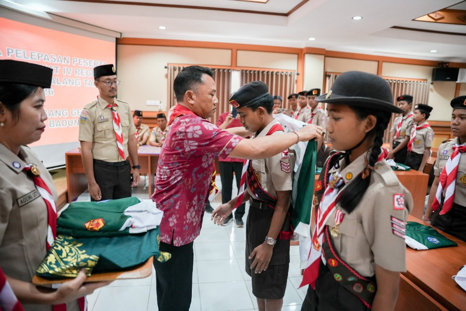 Pelepasan Kontingen Badung LT IV Pramuka Bali 2026