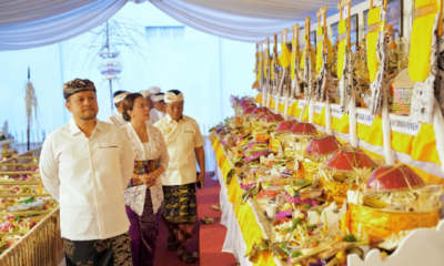 Wabup Bagus Alit Sucipta Hadiri Karya Atma Wedana dan Manusa Yadnya Desa Punggul