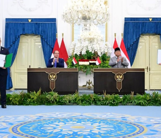 Prabowo dan El-Sisi Saksikan Pertukaran Kesepakatan Indonesia-Mesir