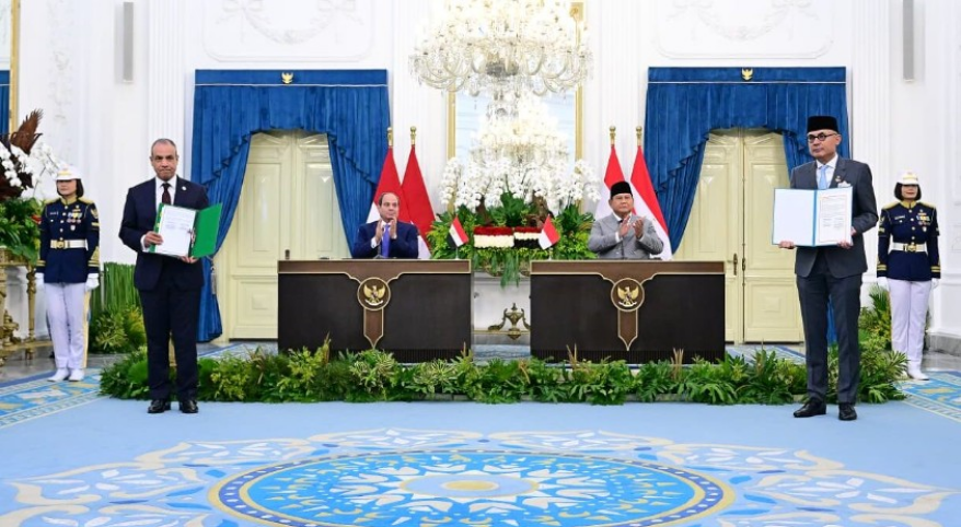 Prabowo dan El-Sisi Saksikan Pertukaran Kesepakatan Indonesia-Mesir