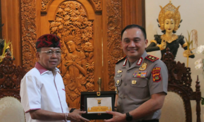 Kapolda Bali Kunjungi Gubernur Koster