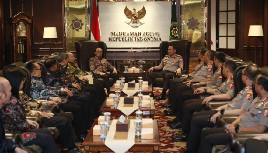 Kapolri Kunjungi Mahkamah Agung
