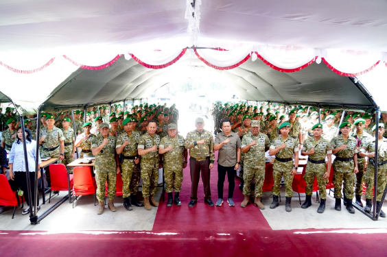 Menhan Tinjau Kesiapan Yonif TP 928/BSY di Gilimanuk