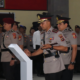 Kapolda Bali Irjen Pol. Pasma Royce memimpin sertijab Kabid Labfor dan Kapolresta Denpasar di Gedung Presisi Polda Bali
