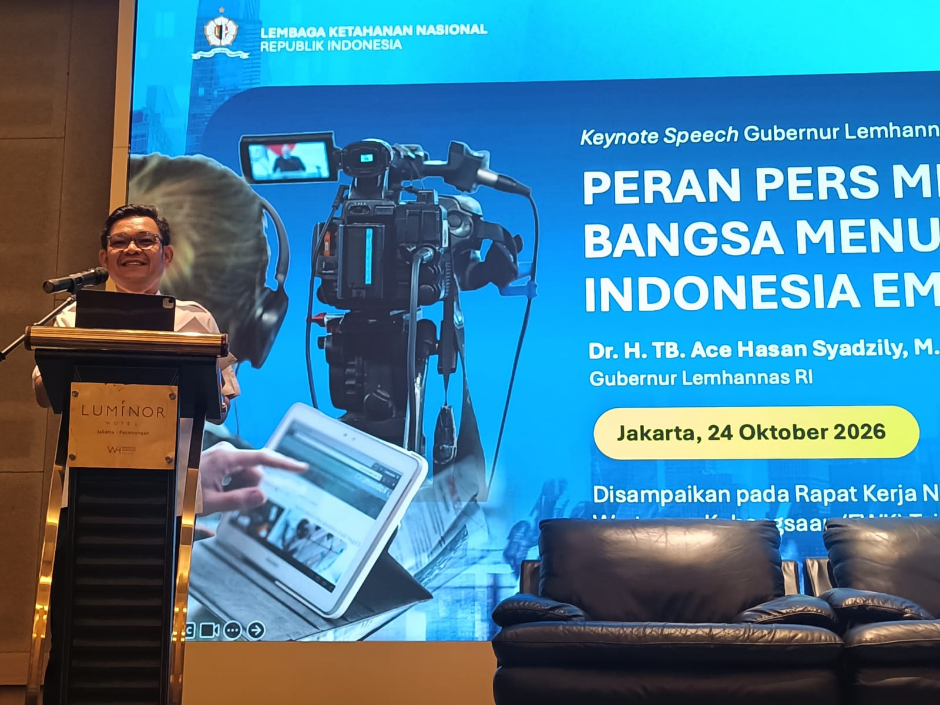 Gubernur Lemhannas Ace Hasan Syadzily Beri Keynote Speech di Rakernas FWK 2026