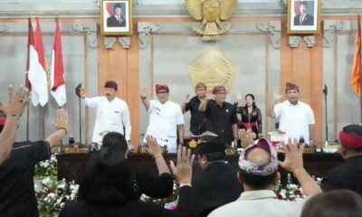 Bupati Tabanan I Komang Gede Sanjaya menghadiri Rapat Paripurna DPRD Kabupaten Tabanan tentang Ranperda APBD 2027